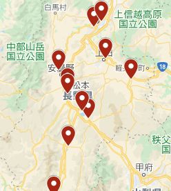 ザ・ゴールド長野県内地図